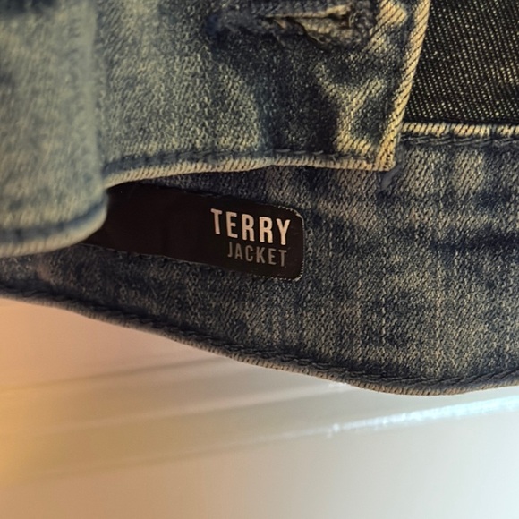 Kut from the Kloth terry jacket Blue Jean Jacket Timeless Design - Picture 3 of 10